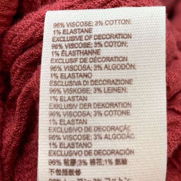 FINAL SALE Free People Serafina Sangria Floral Embroidered Crochet Boho Top M - Picture 11 of 11